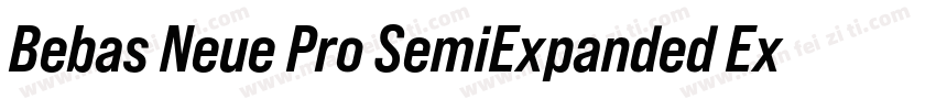 Bebas Neue Pro SemiExpanded ExtraBo字体转换